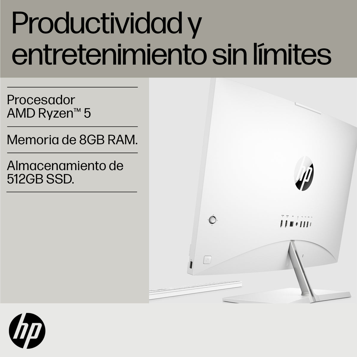 Laptop PAVILION 24-CA0013LA AMD RYZEN 5-5500U 8 GB RAM 512GB SSD 24 Windows Color Blanco Multimax Panama Computadoras Portatiles Laptops Dell Lenovo Apple ASUS MSI Huawei PSN0111324