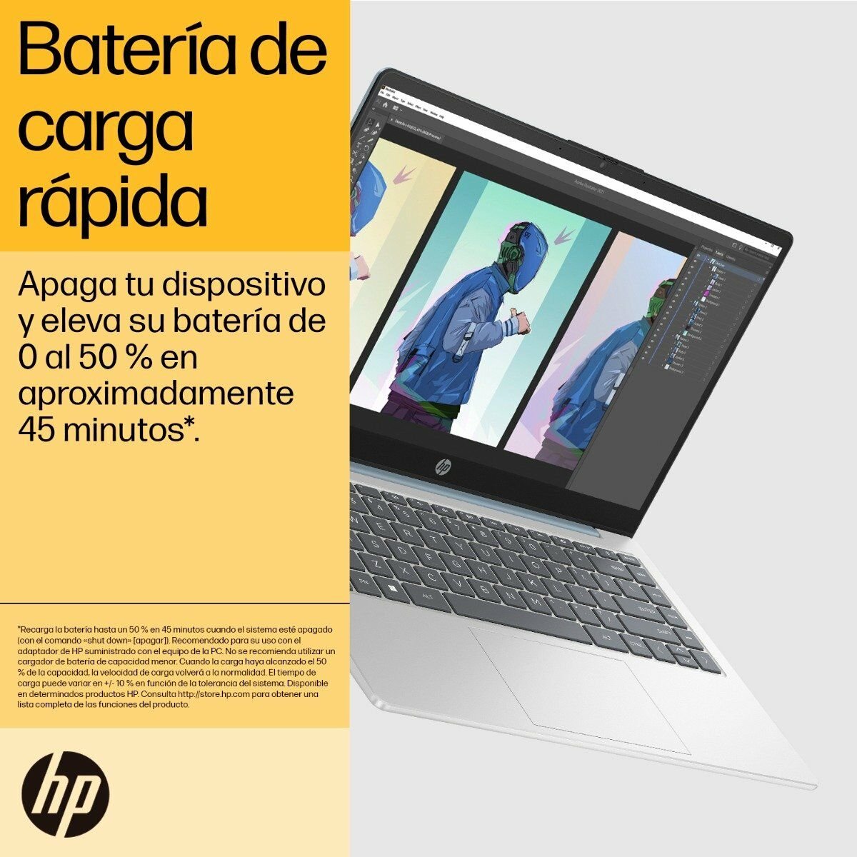 Laptop HP 14-EM0017LA AMD Ryzen 5 7520U  8GB RAM  512GB SSD 14&quot; Windows 11 Home Laptop Laptops Multimax Panama  PSN0110980