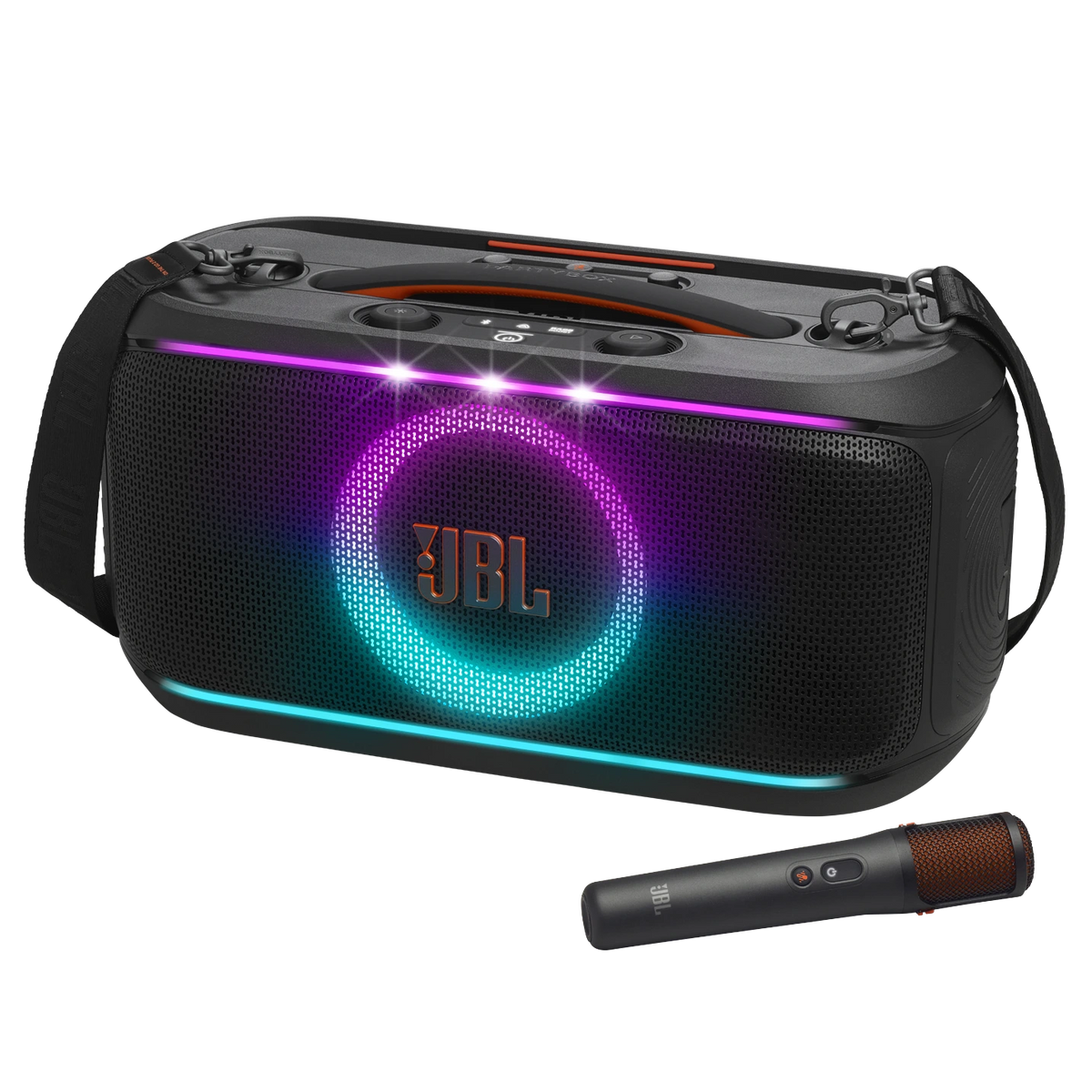 Bocina JBL PartyBox On The Go 2 Plus | 100W | USB | 15Hrs | BT 5.4 | Auracast | Mic