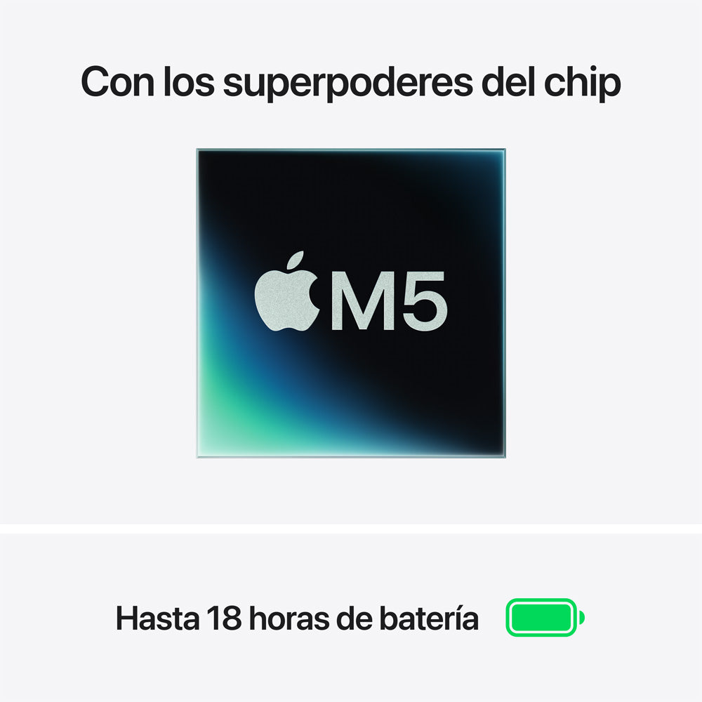 MacBook Air | Apple M5 10 Núcleos CPU | 16GB RAM | 512GB SSD | 13" | macOS