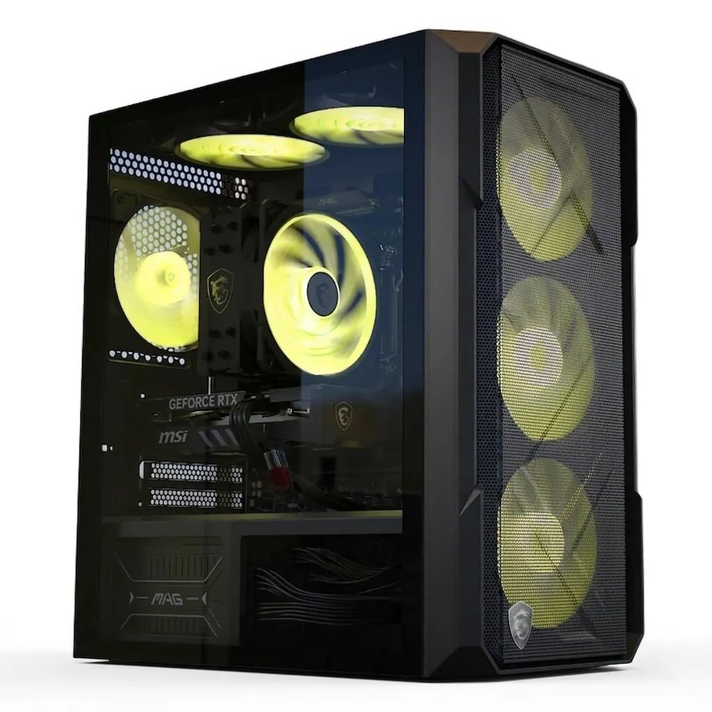 NSX PC Gaming | AMD Ryzen 5 5500 | 16GB RAM | 512GB SSD | GeForce RTX 5050 | Windows 11 + Teclado y Mouse MSI Forge GK100