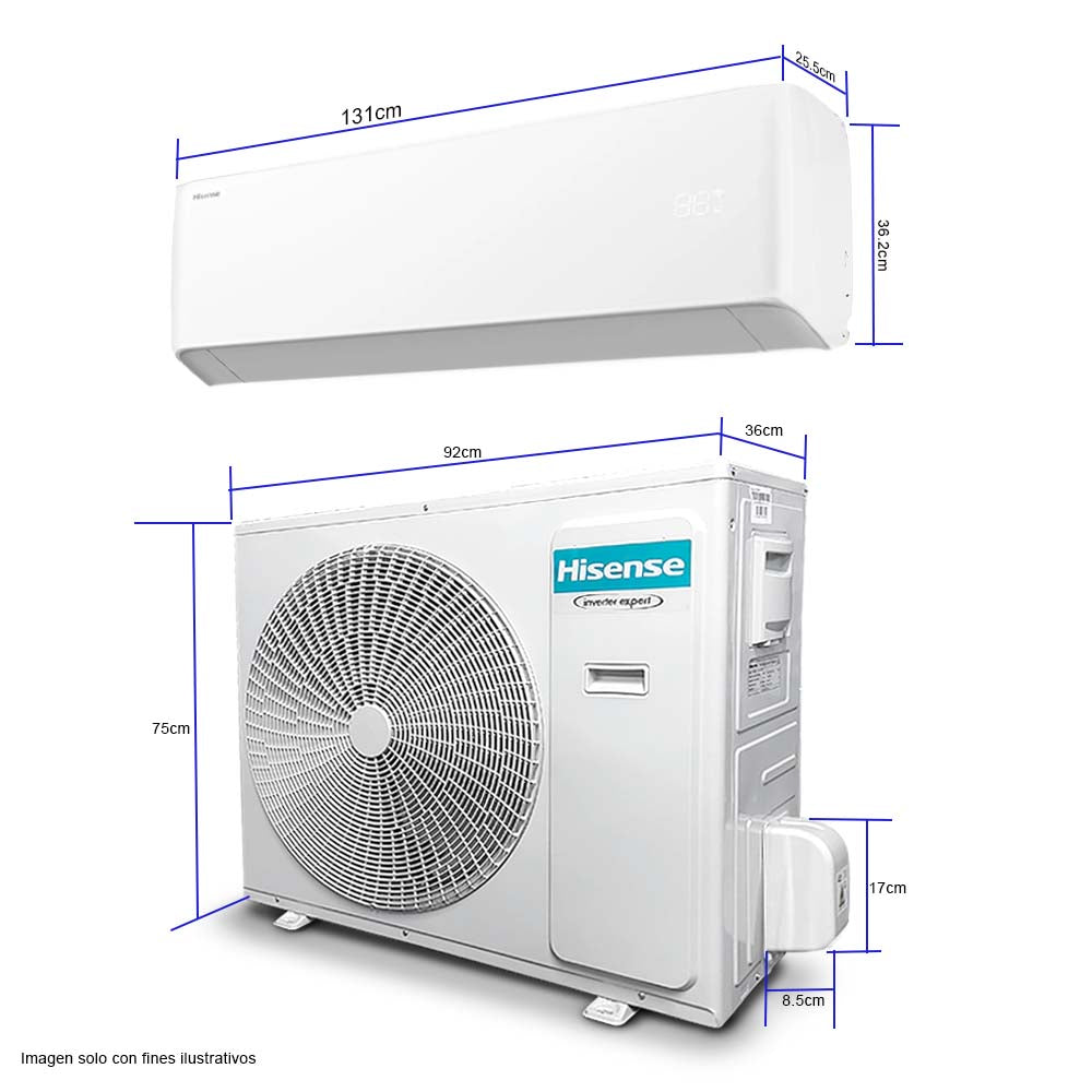 Aire Acondicionado Hisense ATR362GU | Inverter | 36,000 BTU | SEER 20