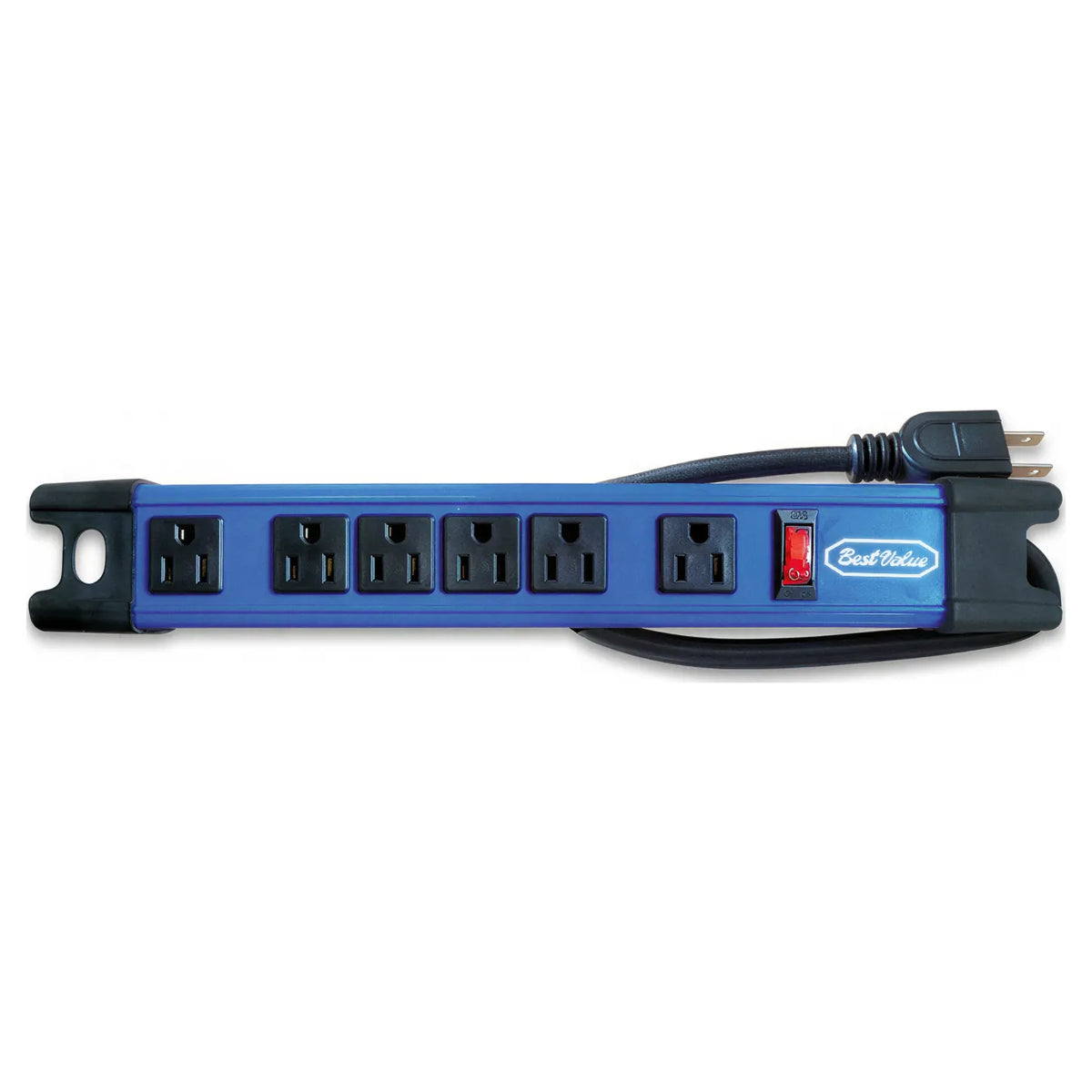 Regleta Best Value E33218 | Extensión | 6 Plug | C/Reset | Metal