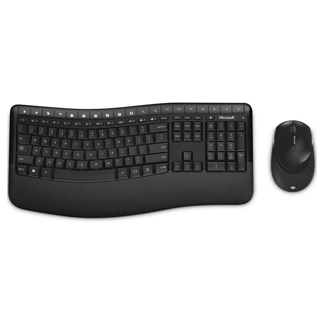 Teclado y Mouse Inalámbricos Microsoft Comfort Desktop 5050 | Color Negro - Multimax