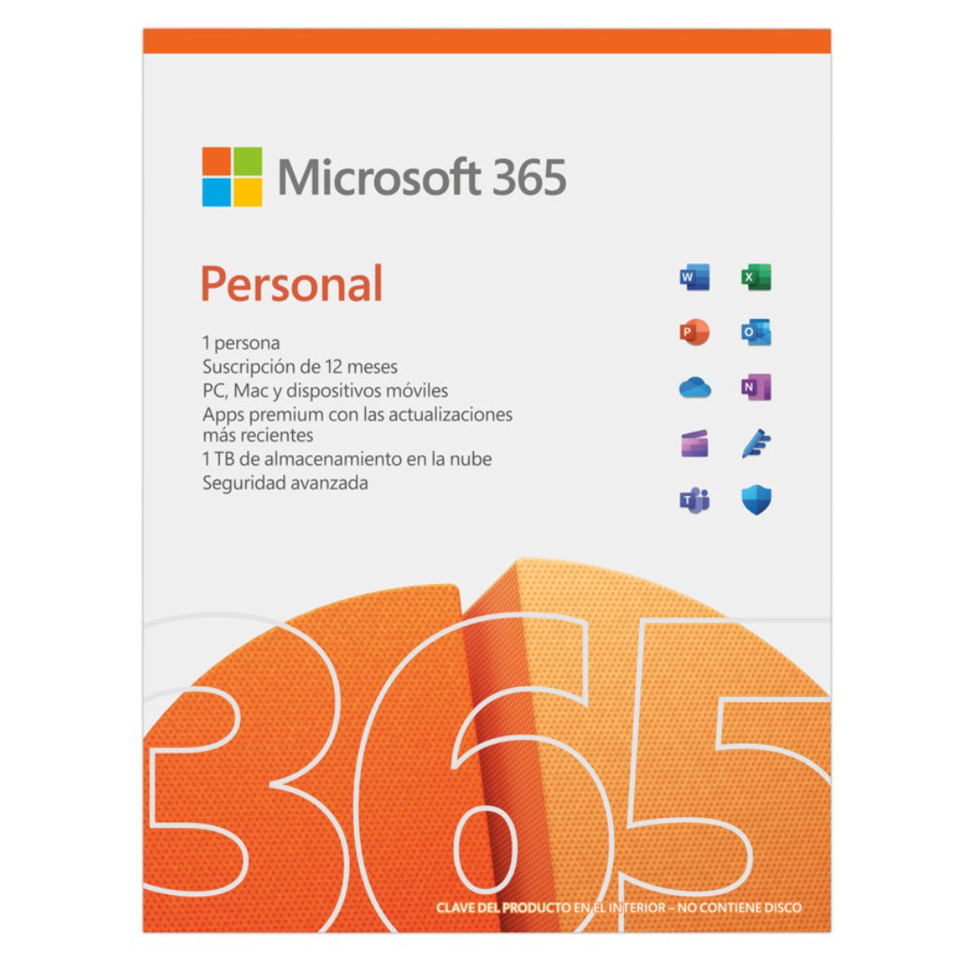 Microsoft 365 Personal | 12 meses | 1 usuario