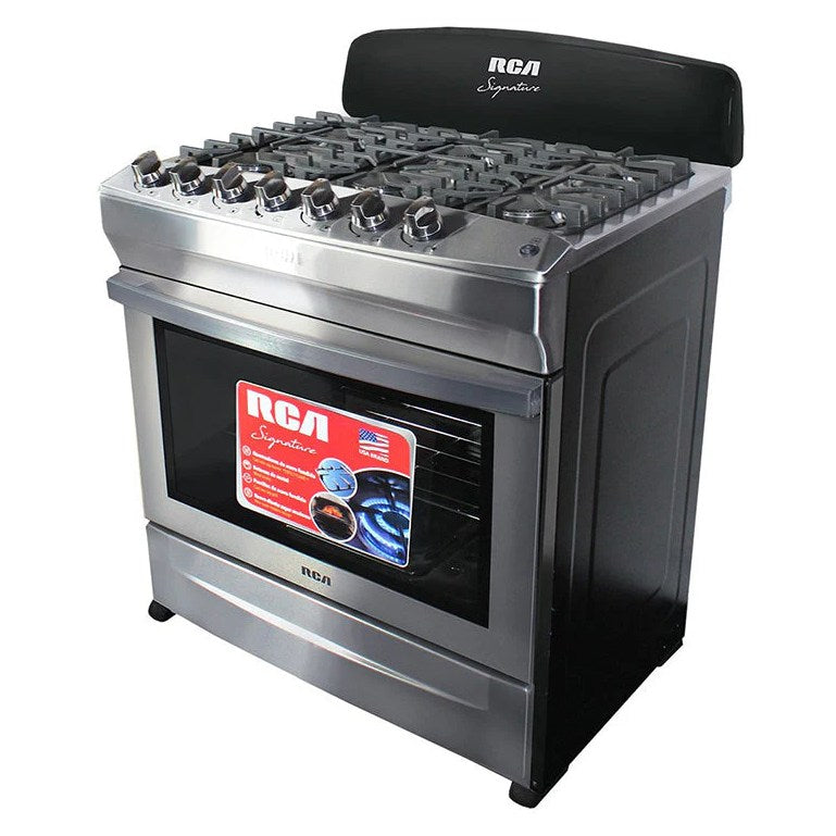 Estufa a Gas RCA RCCR7607TV | 30&quot; | Encendido Eléctrico | 6 Quemadores | Acero Inoxidable