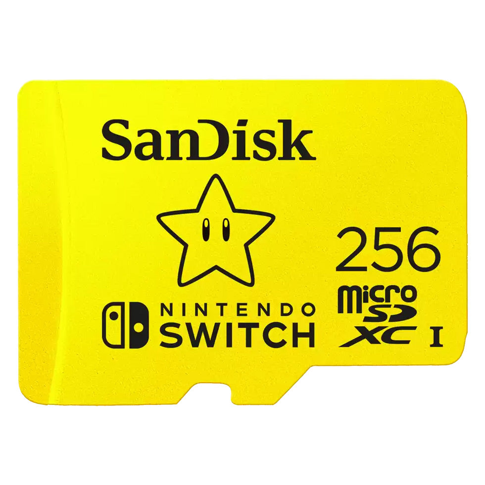 Memoria MicroSD SanDisk | 256GB | Para Nintendo Switch | Color Amarillo