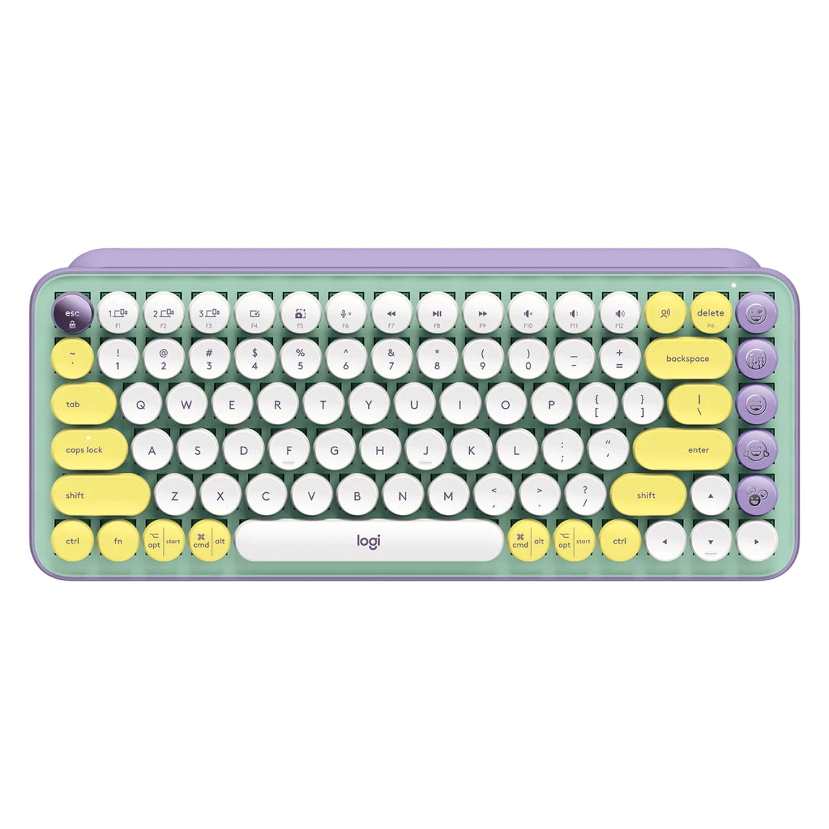 Teclado Inalámbrico Logitech Pop Keys | Mecánico | USB | Color Menta - Multimax