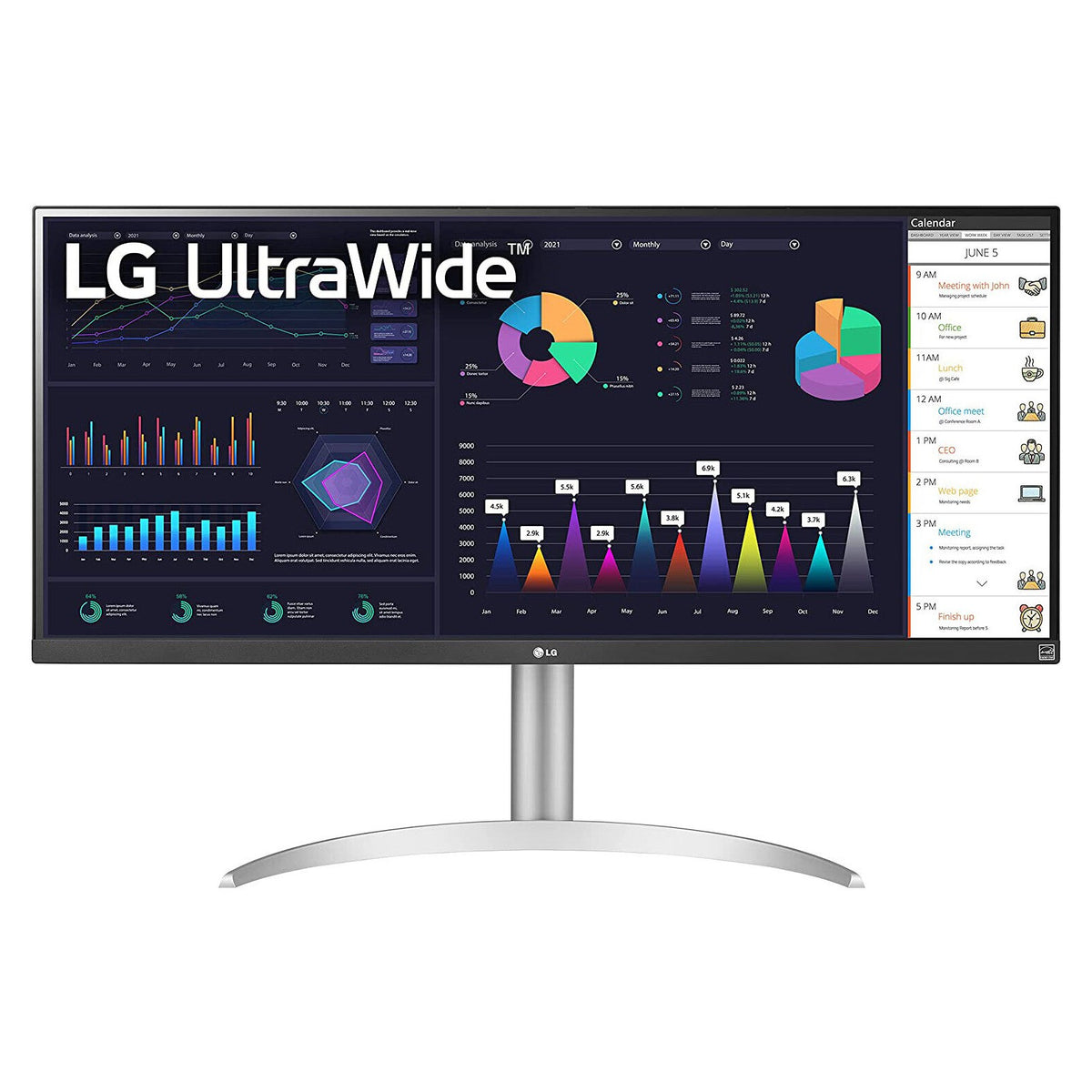 Monitor LG UltraWide 34WQ650-W | 34&quot; | 2560x1080 | 75Hz | HDMI | DisplayPort