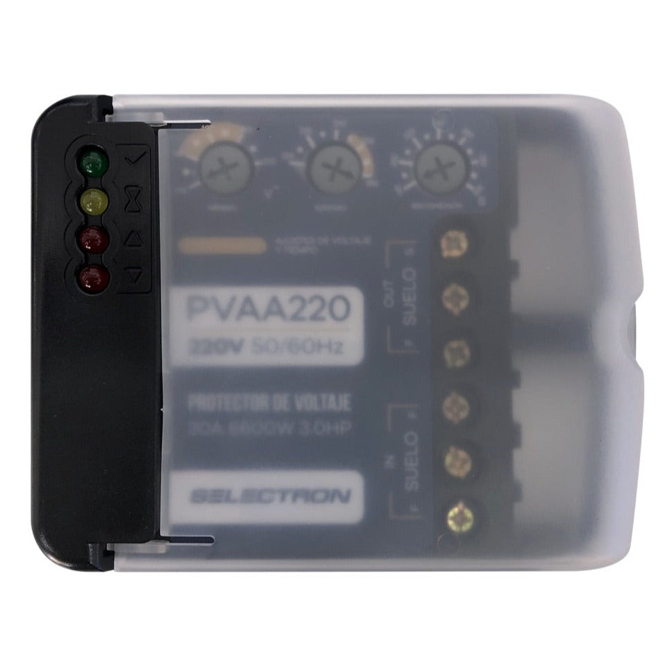 Protector de Voltaje Selectron PVAA220 | 220V | 50/60Hz | Para Aires Acondicionados | Hasta 24000BTU