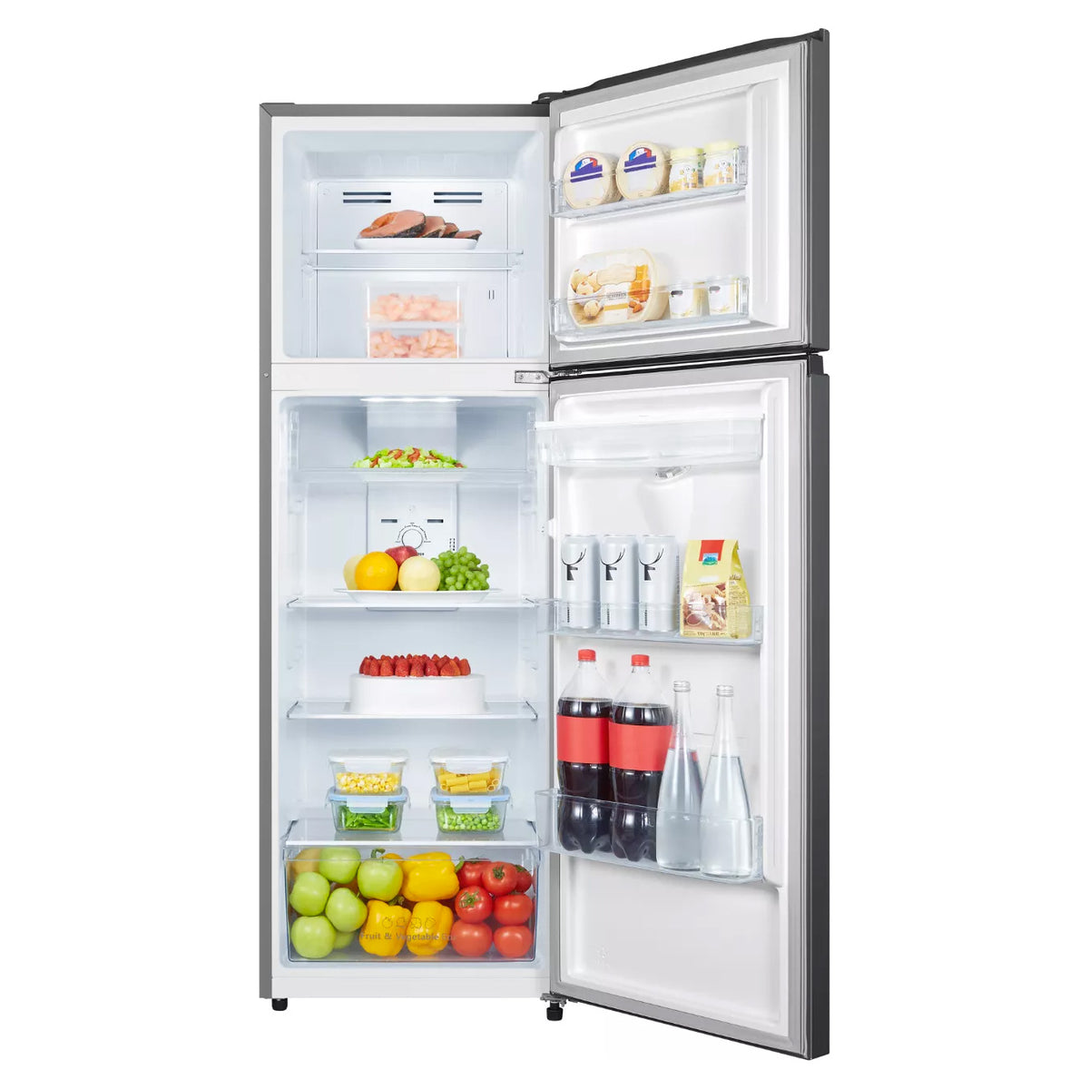 Refrigeradora Hisense RT10N6WKX | 8.8 pies cúbicos | Top Mount | Color Gris