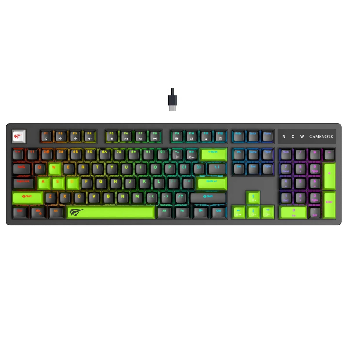 Teclado Mecánico Gaming Havit KB893L | Retroiluminado | Dual Mode