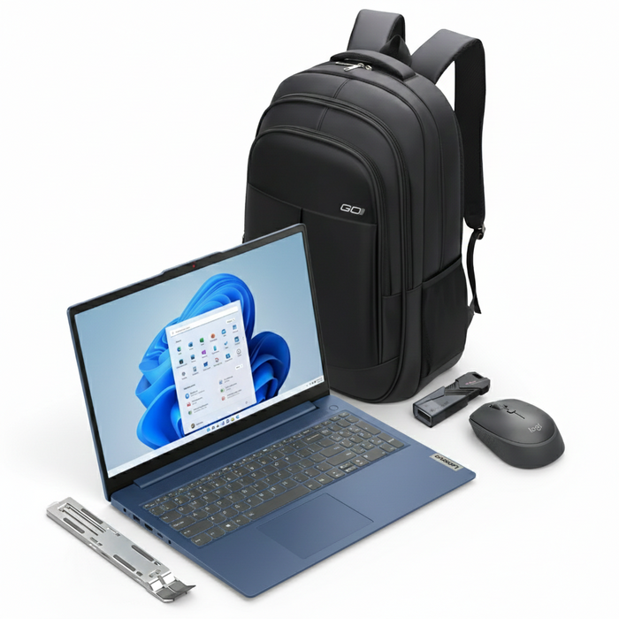 Combo Lenovo Ideapad Slim 3 + Soporte + Memoria + Mochila + Mouse