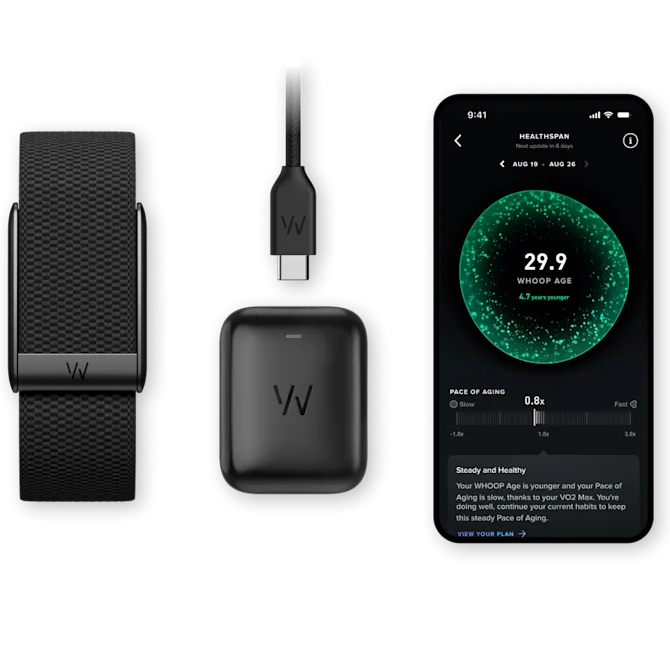 Whoop Peak | Reloj Inteligente | Membresía 12M | Sleep Tracker | Coach | Black | Mens