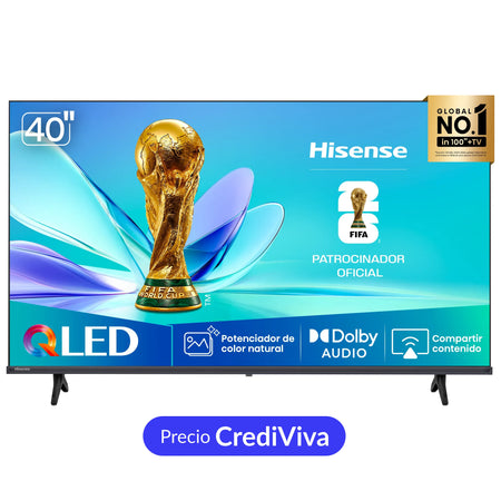 Televisor Hisense 40Q4SV | VIDAA | 40" | Full HD | HDMI | USB | Wi-Fi | Bluetooth | DVB-T