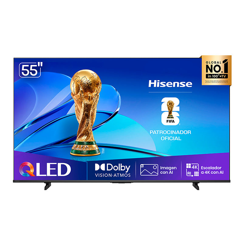 Televisor Hisense QLED 55Q6QV | 55" | 4K | VIDAA | HDMI | USB | Wi-Fi