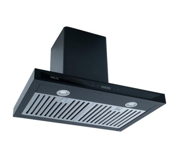 Extractor Drija Quadrato 76 | 30&quot; | Tipo Chimenea | Color Negro