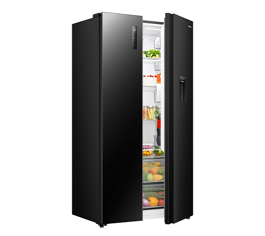 Refrigeradora Hisense RS3P558NM1B | Inverter | 19 Pies Cúbicos | Side By Side | Dispensador de Agua
