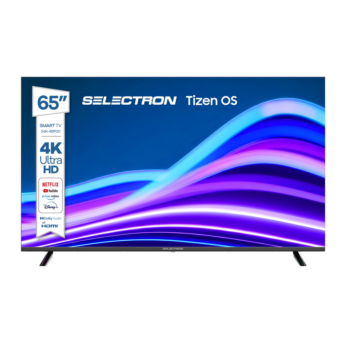 [PREVENTA] Televisor Selectron S4K-65F00 | Tizen OS | 65&quot; | 4K | HDMI | USB | Wi-Fi | Bluetooth | DVB-T