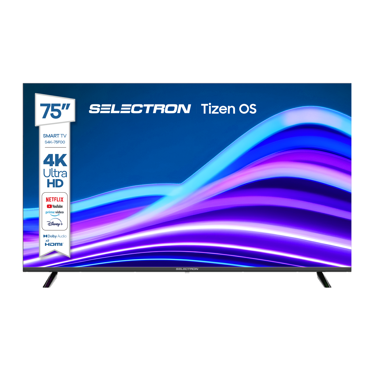 [PREVENTA] Televisor Selectron S4K-75F00 | Tizen OS | 75&quot; | 4K | HDMI | USB | Wi-Fi | Bluetooth | DVB-T