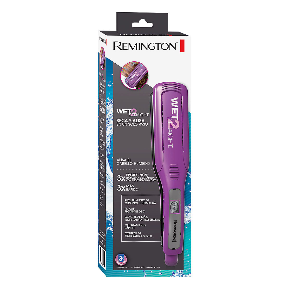 Plancha de Cabello Remington S8001 | Seco/Mojado | 2"
