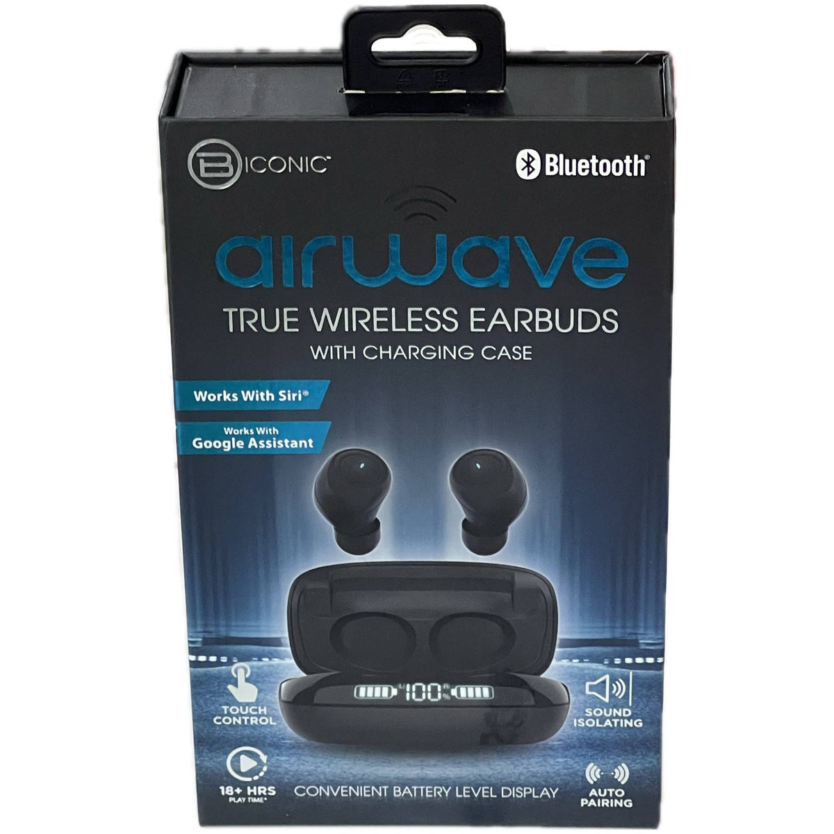 Audífonos Inalámbricos Biconic Airwave True Wireless Earbuds | In-Ear | Bluetooth | Color Negro