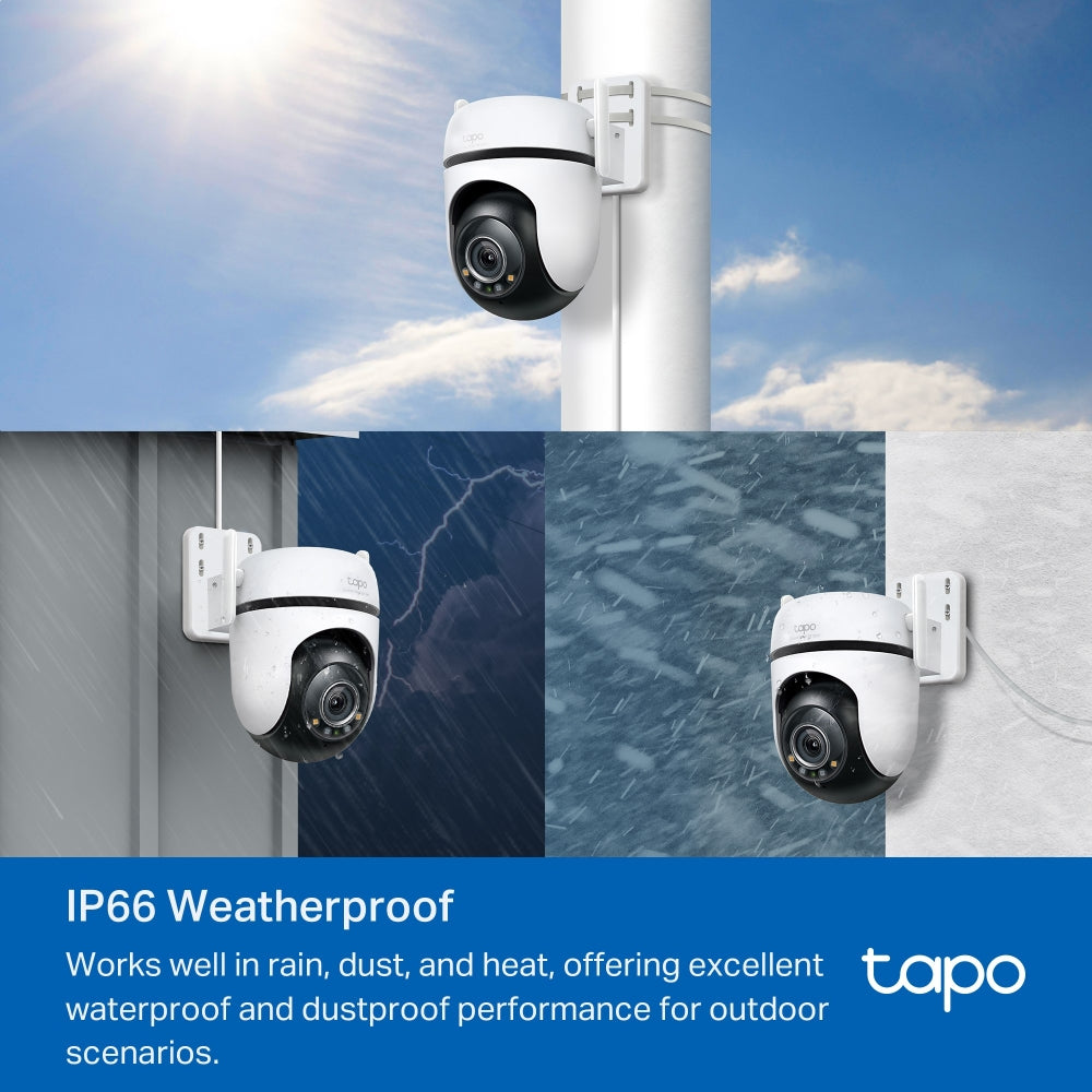Cámara de Vigilancia TP-Link Tapo C520WS | 2K QHD 2560x1440 | Wi-Fi | Visión Nocturna | 360°
