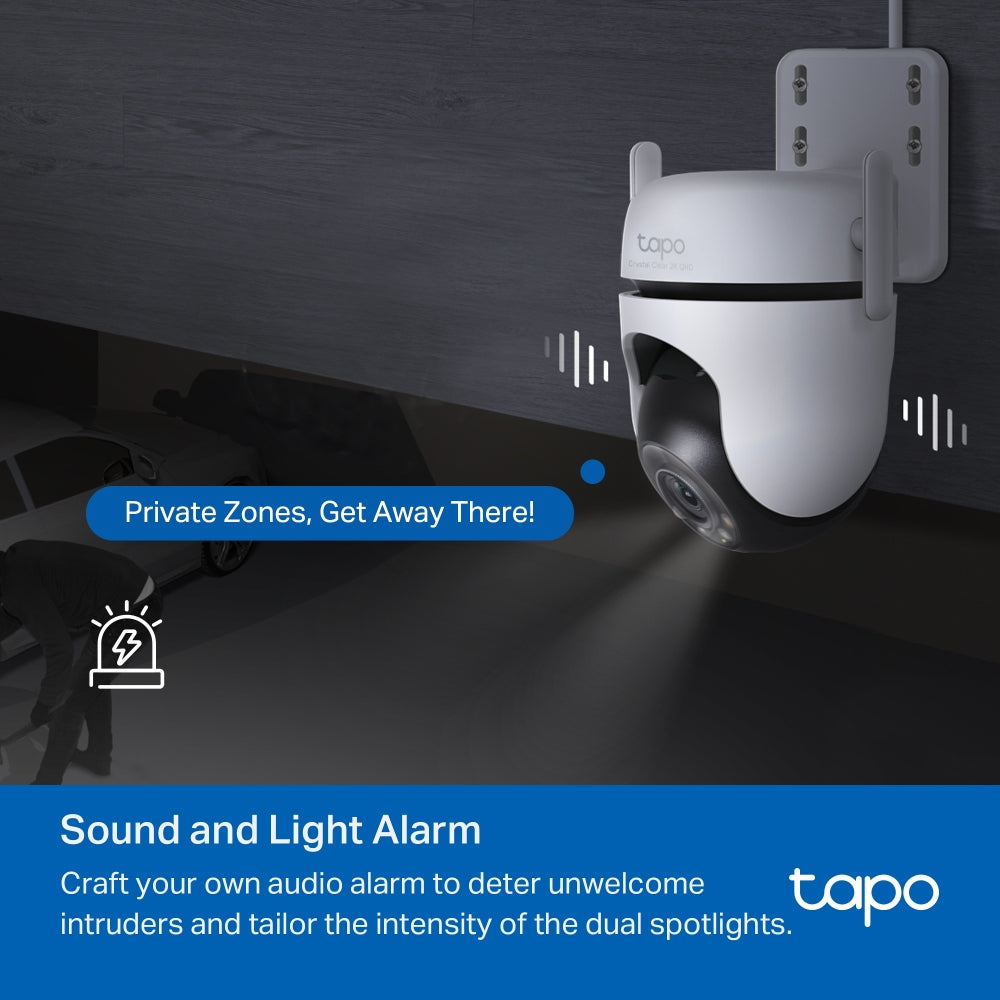 Cámara de Vigilancia TP-Link Tapo C520WS | 2K QHD 2560x1440 | Wi-Fi | Visión Nocturna | 360°