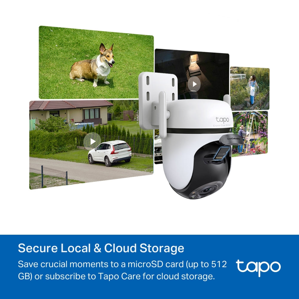 Cámara de Vigilancia TP-Link Tapo C520WS | 2K QHD 2560x1440 | Wi-Fi | Visión Nocturna | 360°