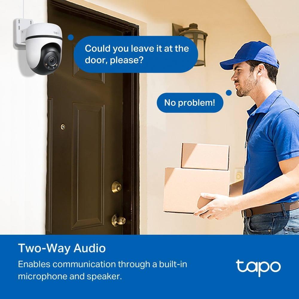 Cámara de Vigilancia TP-Link Tapo C520WS | 2K QHD 2560x1440 | Wi-Fi | Visión Nocturna | 360°
