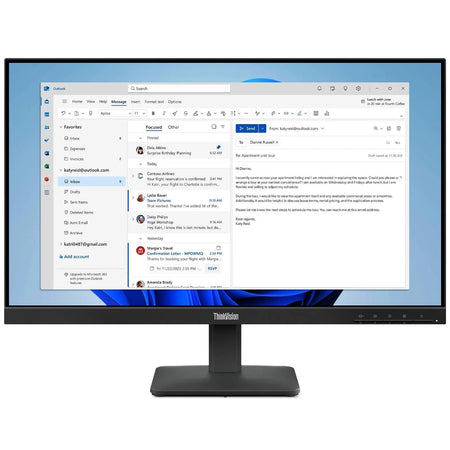 Monitor Lenovo ThinkVision S24-4e | 24" | 1920x1080 | 100Hz | HDMI | VGA