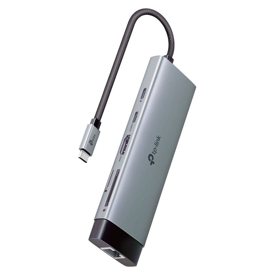 Hub USB-C TP-Link UH9120C | 9 en 1 | HDMI 4K@60Hz | Lector SD y microSD | Carga Rápida 100W | USB-C | RJ45 1 Gbps | 3 USB-A