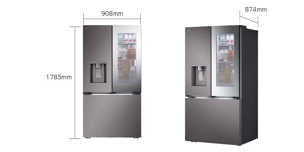 Refrigeradora LG InstaView VF31XKNH | French Door | 31 pies cúbicos