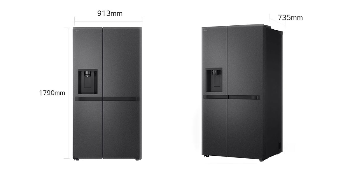 Refrigeradora LG VS25LQIK | 22 Pies Cúbicos | Inverter | Side By Side | Color Gris
