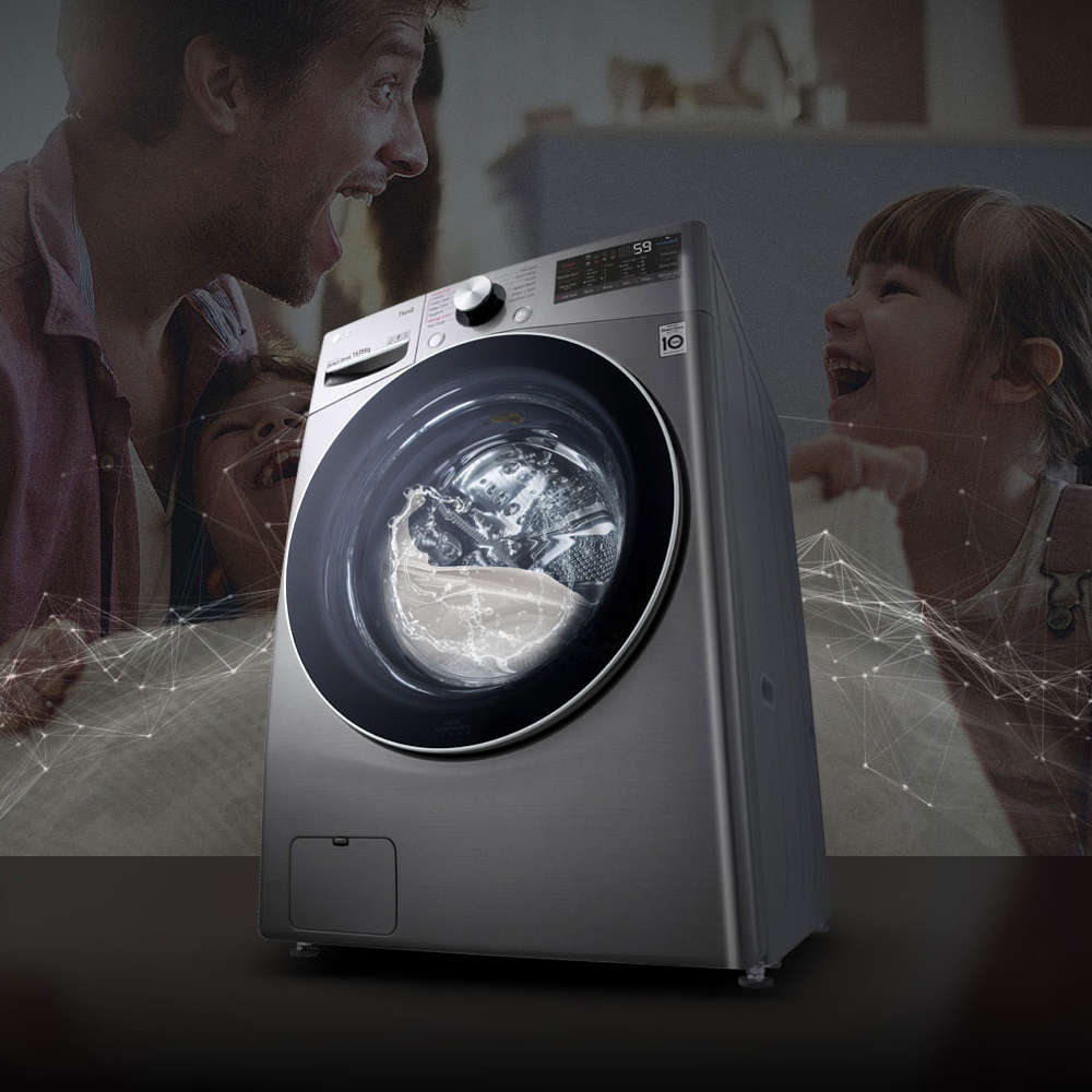 Lavadora/Secadora Eléctrica LG WD16SG2S6 | Lavadora 16Kg | Secadora 8Kg | Carga Frontal | Color Plateado - Multimax