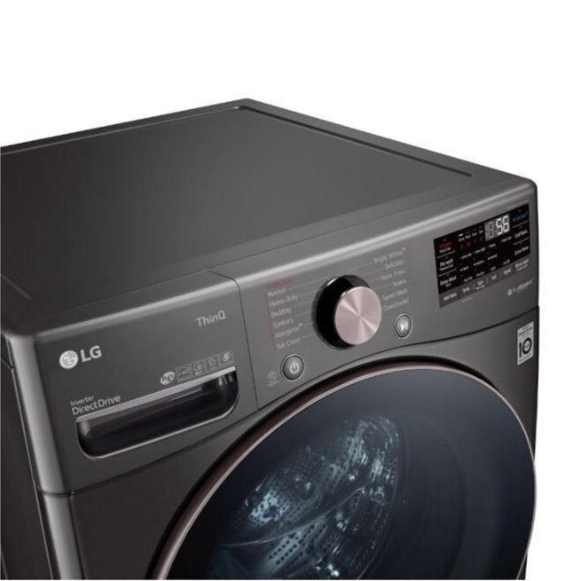 Lavadora Inverter LG WM25BV2S6BR | 25Kg | Carga Frontal | Color Negro Mate - Multimax