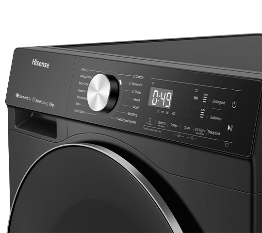 Lavadora y Secadora Hisense WD5S1545BB | 2 en 1 | Eléctrica | 15KG -10KG | Wi-Fi | Carga Frontal