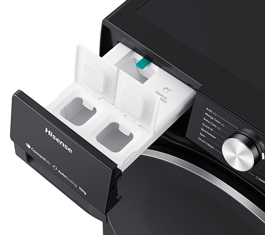 Lavadora y Secadora Hisense WD5S1545BB | 2 en 1 | Eléctrica | 15KG -10KG | Wi-Fi | Carga Frontal