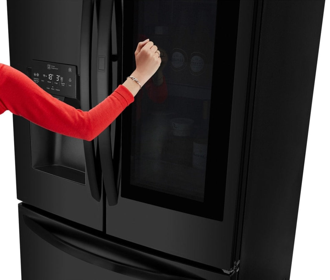 Refrigeradora Inverter LG LM78SXT | 28 Pies Cúbicos | 3 Door | Dispensador | Color Negro Matte - Multimax