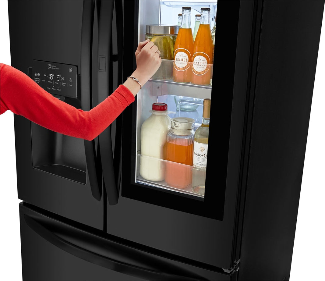 Refrigeradora Inverter LG LM78SXT | 28 Pies Cúbicos | 3 Door | Dispensador | Color Negro Matte - Multimax