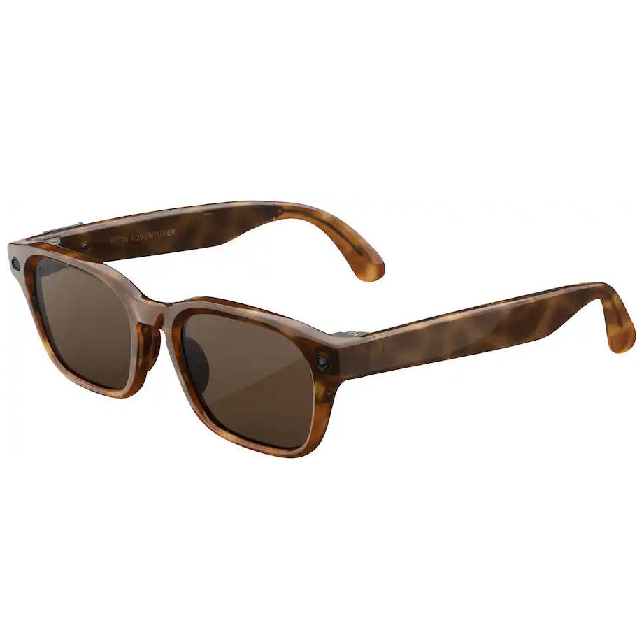 Meta Adventurer AI Glasses | Carey Clásico | Lentes Marrones