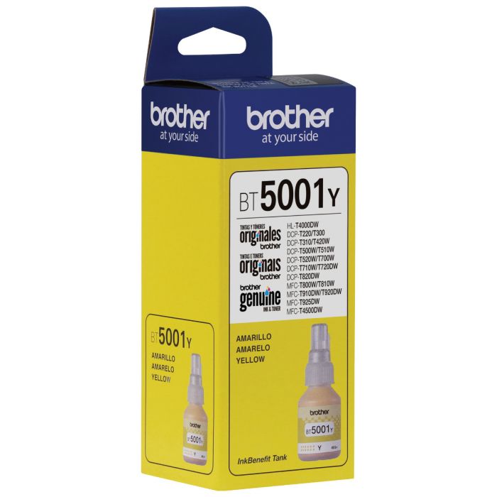 Tinta Brother BT5001Y | Amarillo | Botella