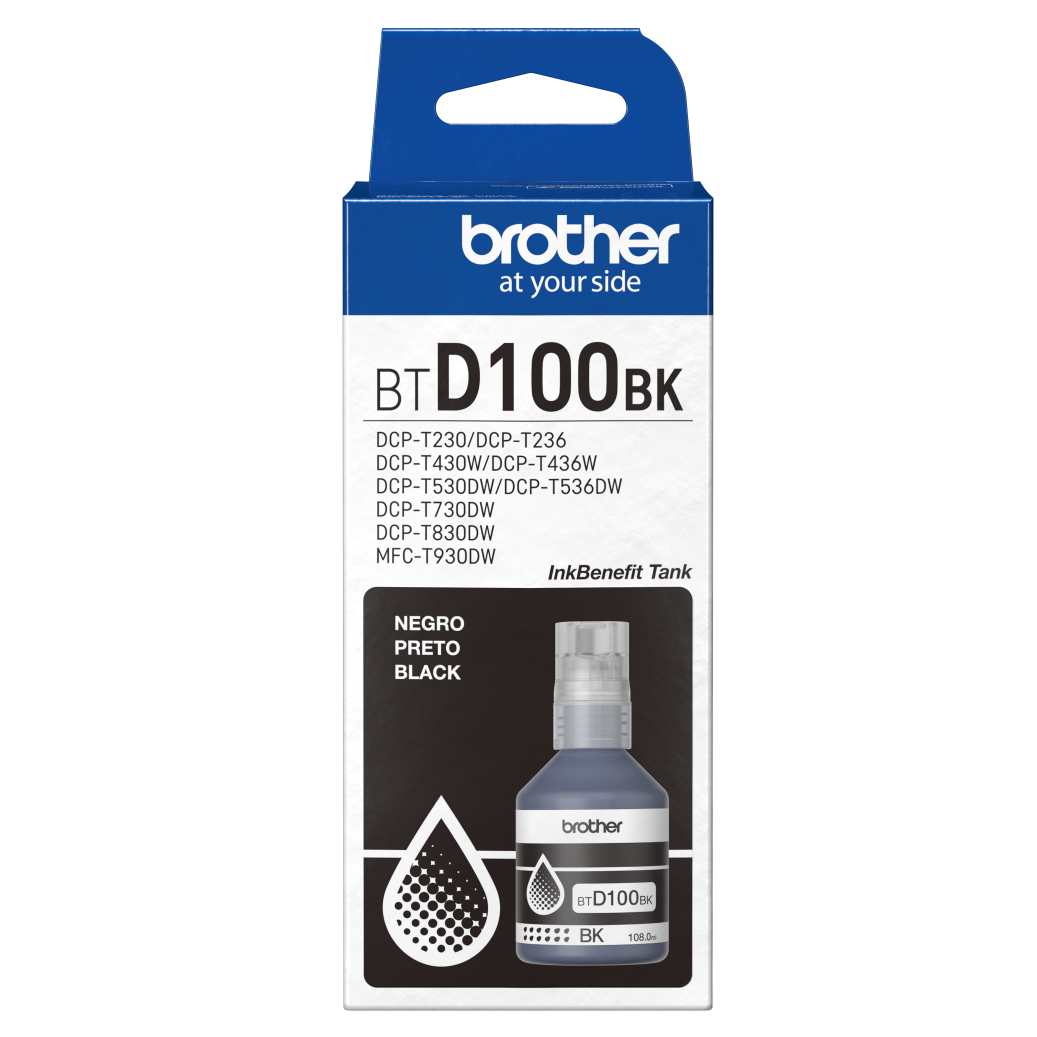 Tinta Brother Serie 30 | Negro | Botella