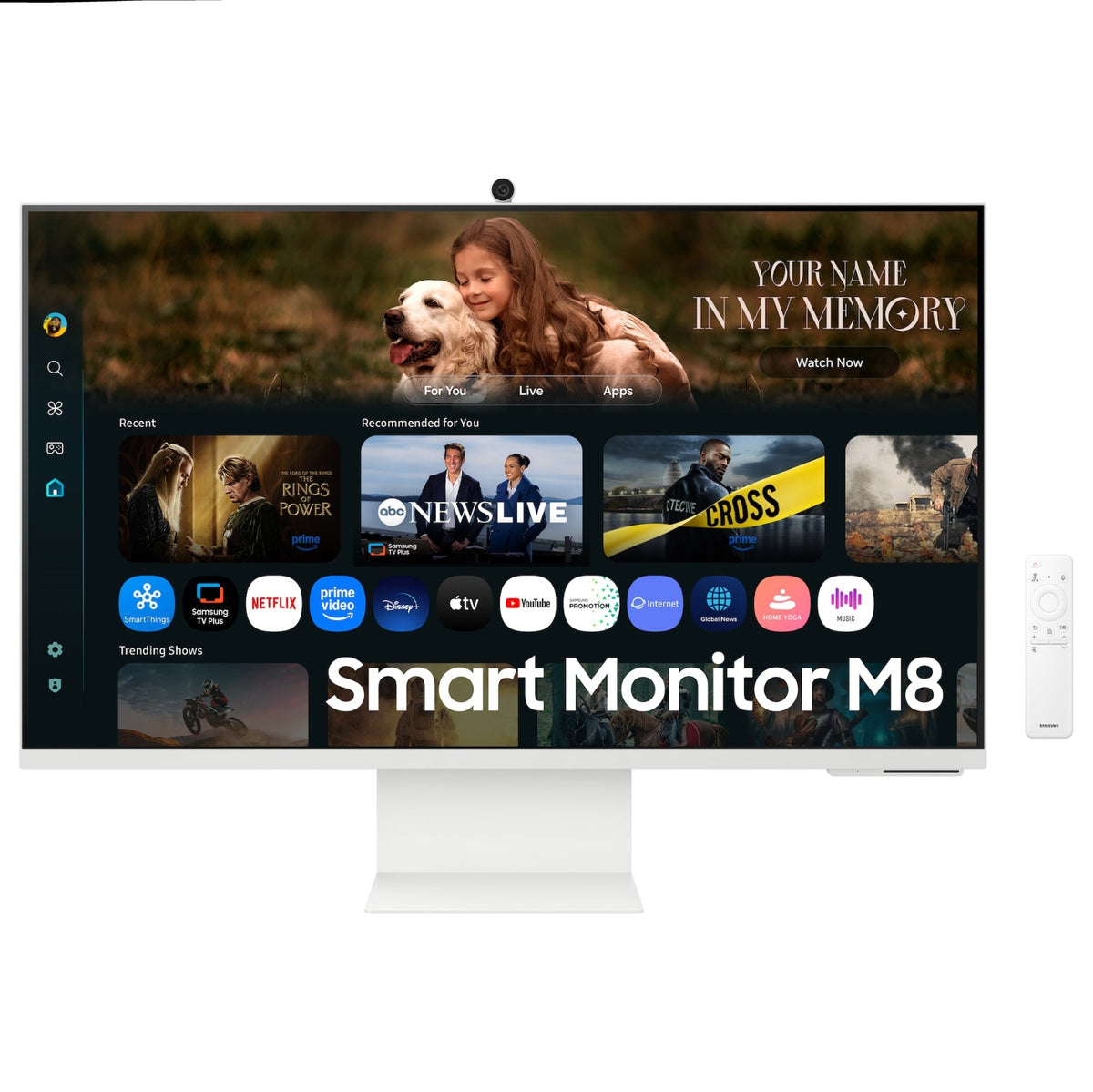 Monitor Samsung Smart M8 | 32" | 3840x2160 | 60Hz | 3000:1 | USB-C | HDMI