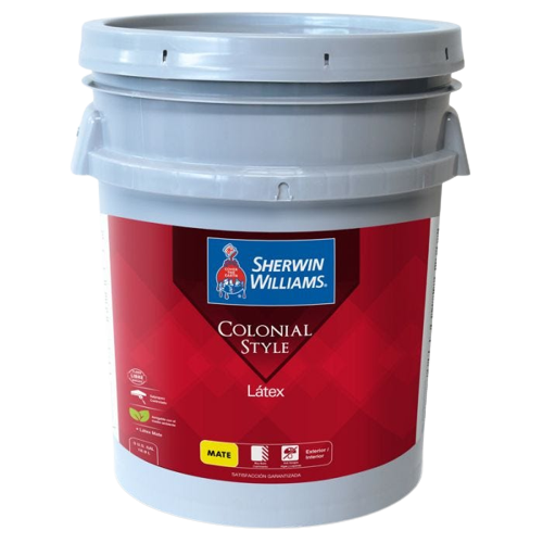 Pintura Sherwin Williams Colonial Style Latex | 5 Galones | Mate | Blanco Antiguo | Interior y Exterior