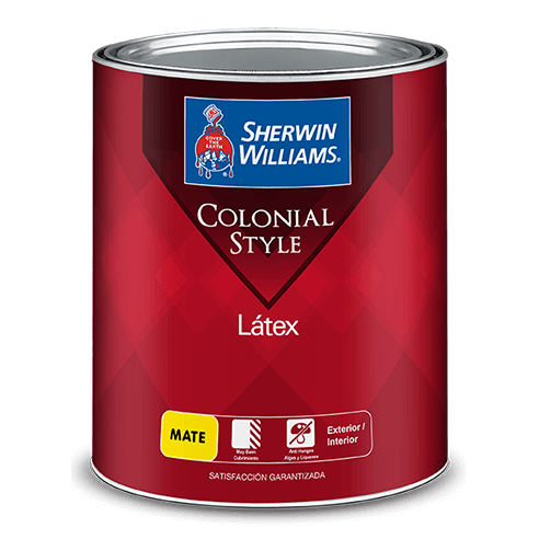 Pintura Sherwin Williams Colonial Style Latex | 1 Galón | Mate | Blanco | Interior y Exterior