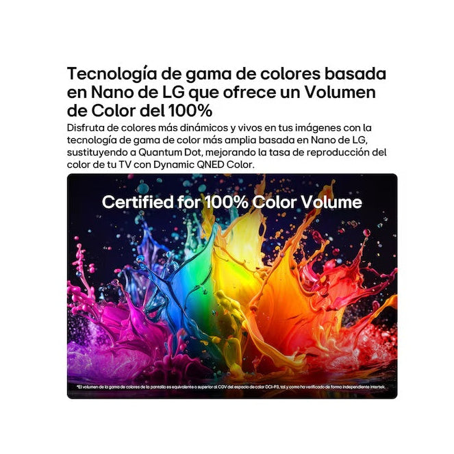 Televisor LG QNED AI Mini LED QNED65 | WebOS | 55" | 4K | HDMI | USB | Wi-Fi | Bluetooth | DVB-T
