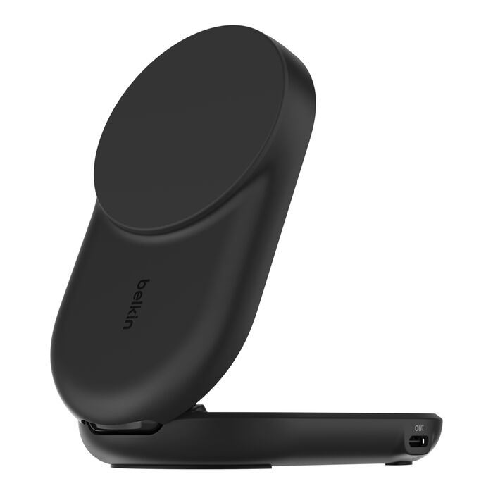 Cargador Belkin WIZ039ttBK | Qi2 2-in-1 | 25W | Plegable | Magnético | USB-C