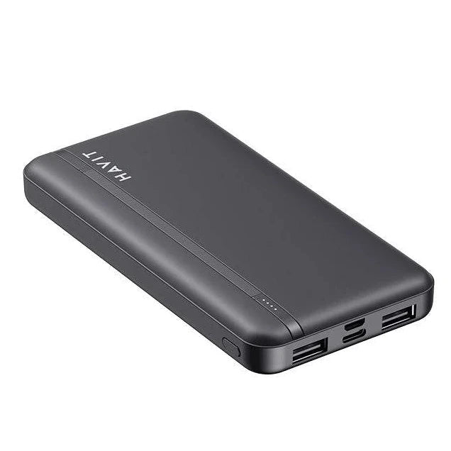 Cargador Havit PB89-BLK | Powerbank | 10K | USB-C | USB-A | Micro USB | LED