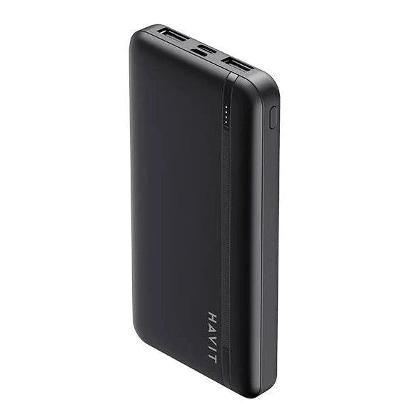 Cargador Havit PB89-BLK | Powerbank | 10K | USB-C | USB-A | Micro USB | LED